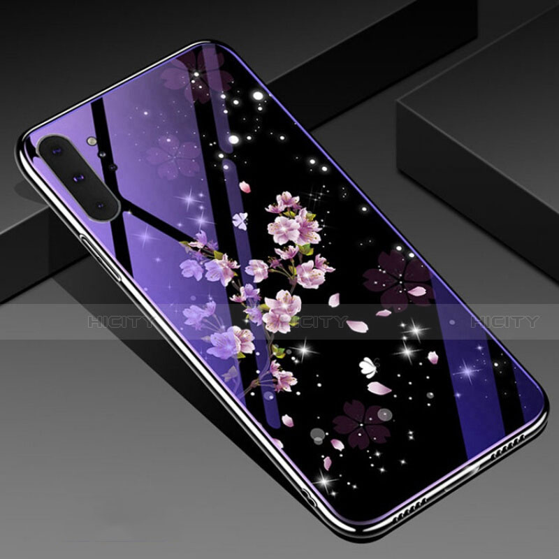Custodia Silicone Gel Laterale Fiori Specchio Cover K01 per Samsung Galaxy Note 10 Plus 5G