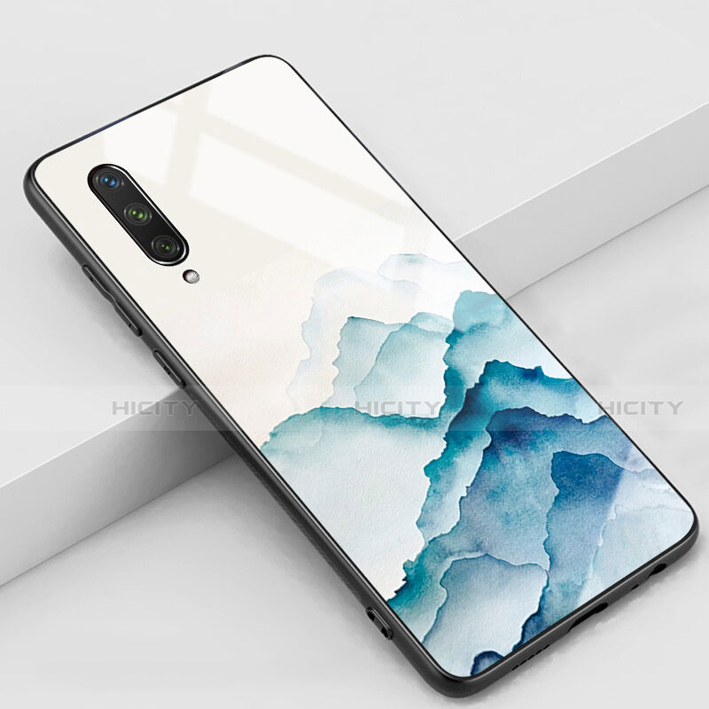 Custodia Silicone Gel Laterale Fiori Specchio Cover K02 per Xiaomi Mi A3