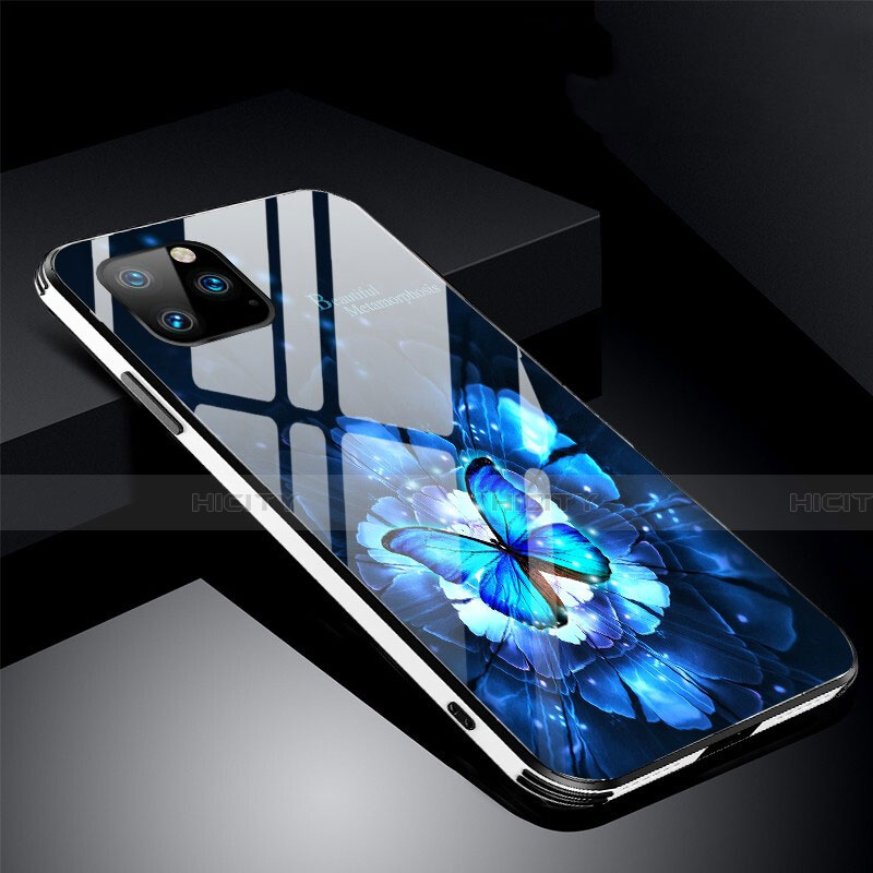 Custodia Silicone Gel Laterale Fiori Specchio Cover M01 per Apple iPhone 11 Pro