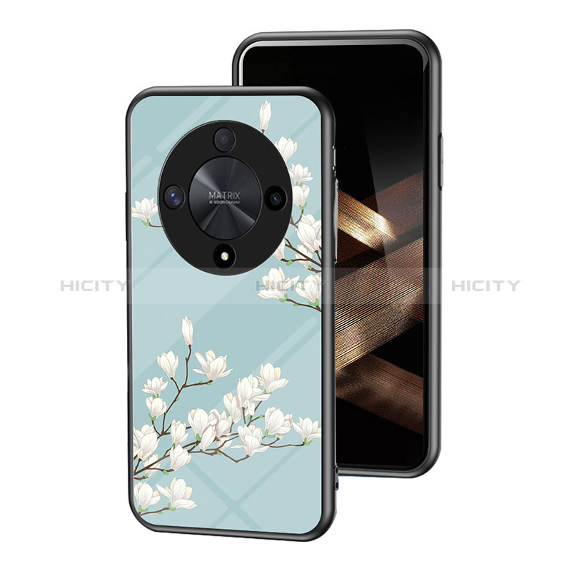 Custodia Silicone Gel Laterale Fiori Specchio Cover per Huawei Honor Magic6 Lite 5G