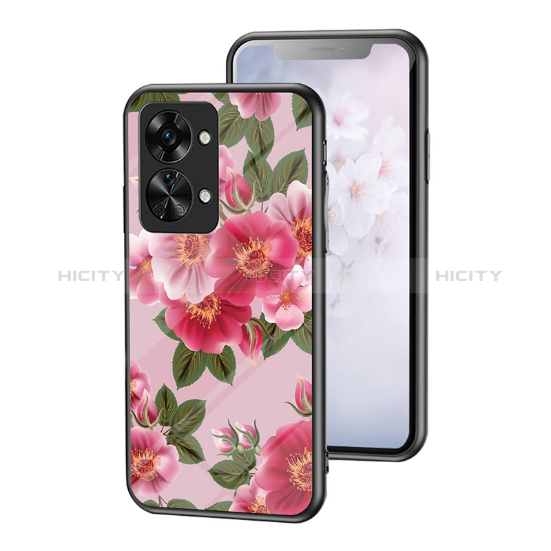 Custodia Silicone Gel Laterale Fiori Specchio Cover per OnePlus Nord 2T 5G