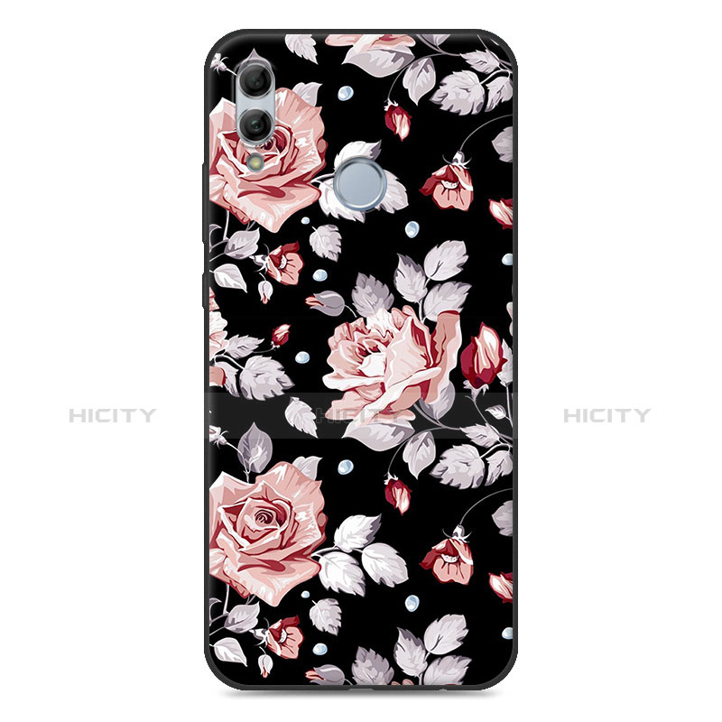 Custodia Silicone Gel Laterale Fiori Specchio Cover S01 per Huawei Honor 10 Lite