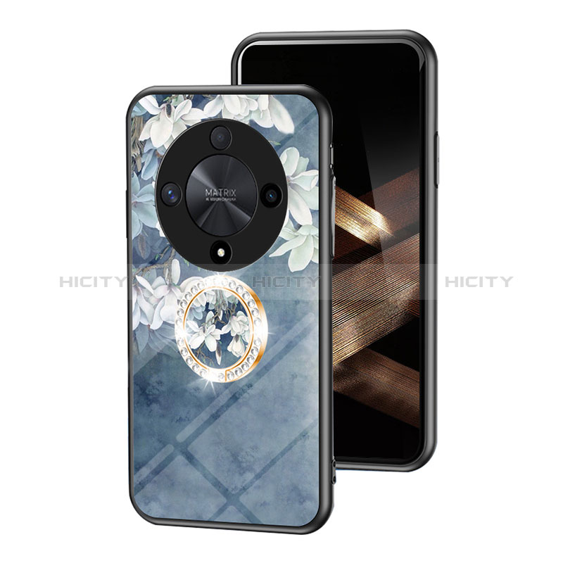 Custodia Silicone Gel Laterale Fiori Specchio Cover S01 per Huawei Honor Magic6 Lite 5G