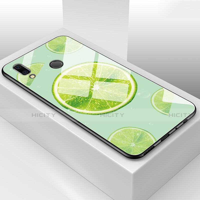 Custodia Silicone Gel Laterale Frutta Specchio Cover per Huawei Honor 8X Verde