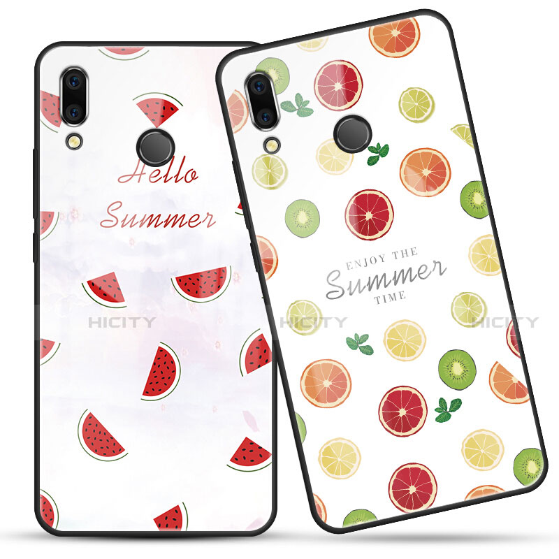 Custodia Silicone Gel Laterale Frutta Specchio Cover per Huawei Honor V10 Lite