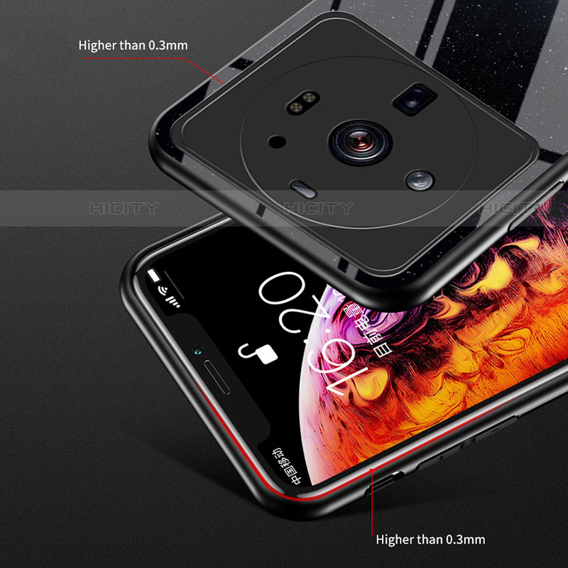 Custodia Silicone Gel Laterale Mistica Luna Stelle Specchio Cover per Xiaomi Mi 12 Ultra 5G