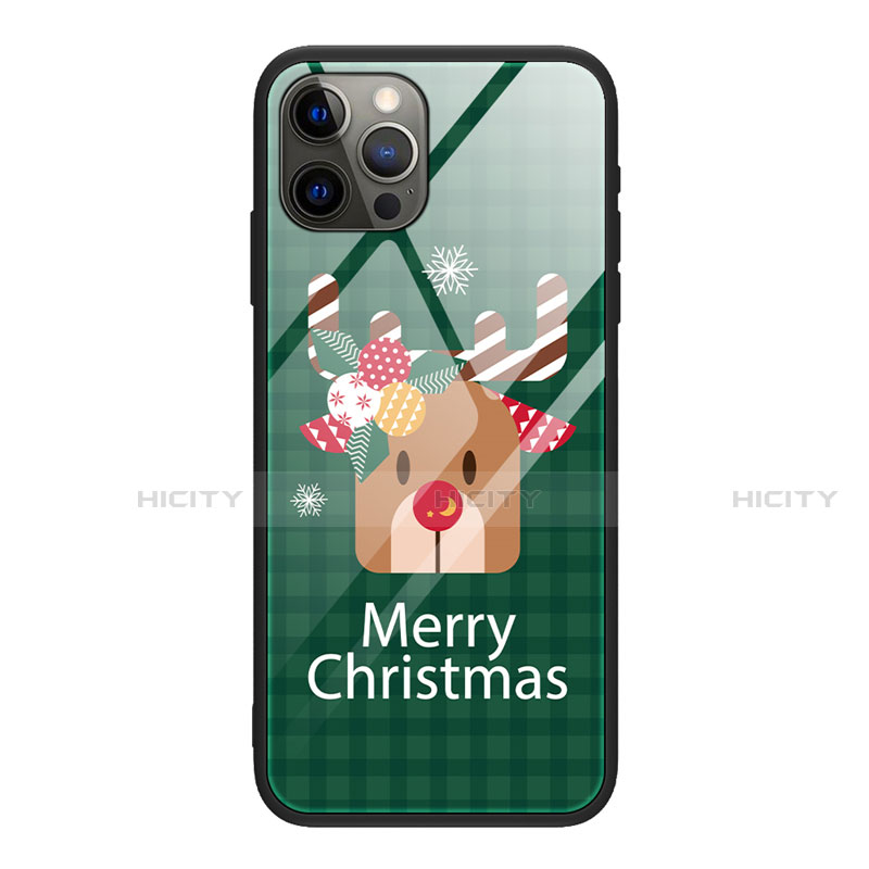 Custodia Silicone Gel Laterale Natale Modello Specchio Cover per Apple iPhone 12 Pro Colorato