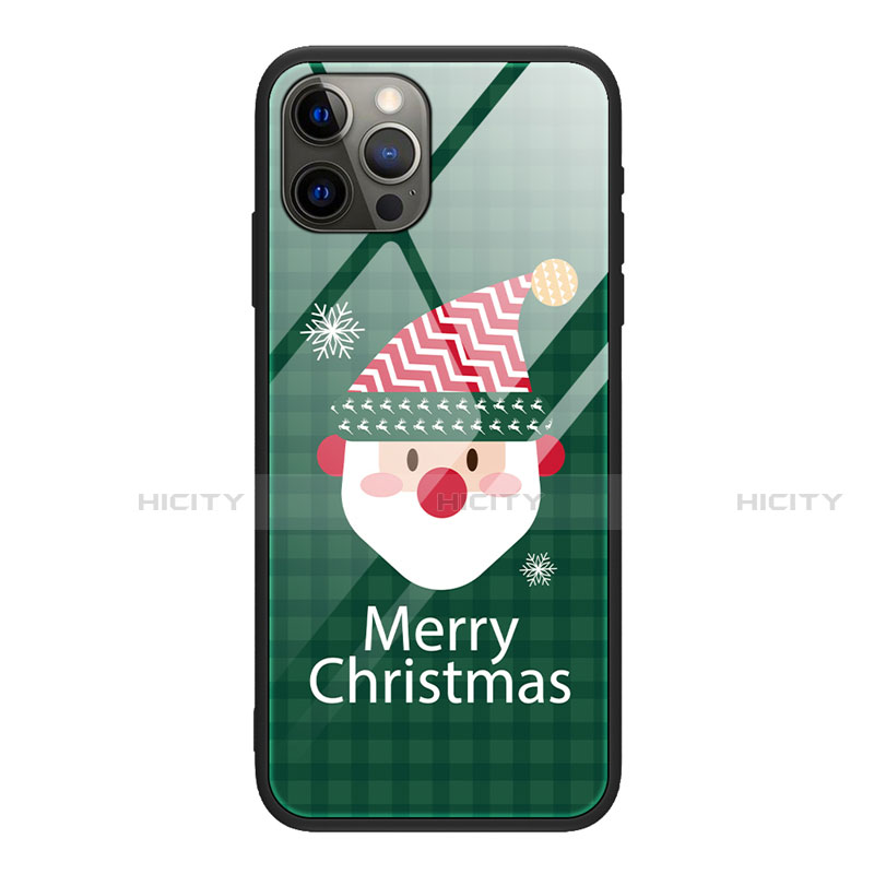 Custodia Silicone Gel Laterale Natale Modello Specchio Cover per Apple iPhone 12 Pro Max Multicolore