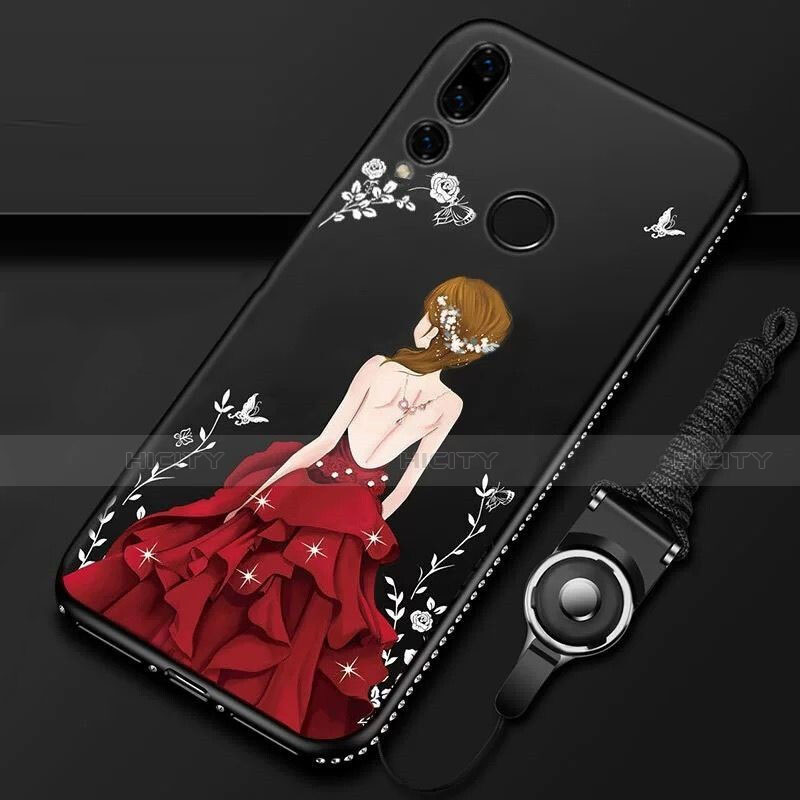 Custodia Silicone Gel Morbida Abito Ragazza Cover K01 per Huawei Honor 20 Lite