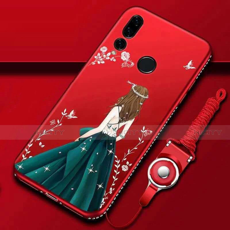 Custodia Silicone Gel Morbida Abito Ragazza Cover K01 per Huawei Honor 20 Lite Multicolore