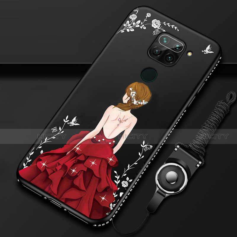 Custodia Silicone Gel Morbida Abito Ragazza Cover K01 per Xiaomi Redmi 10X 4G