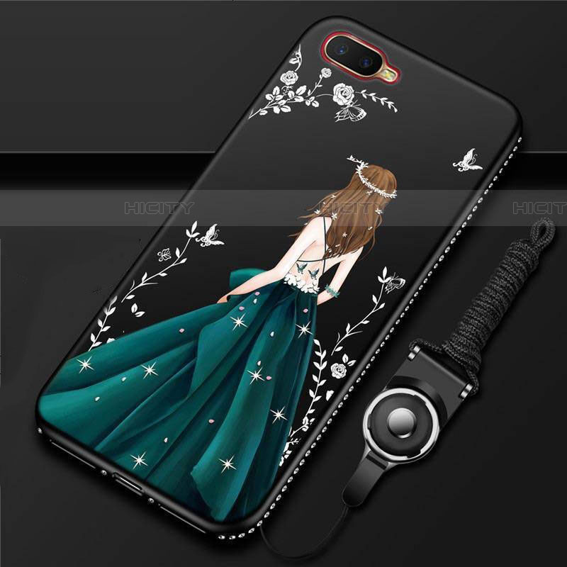 Custodia Silicone Gel Morbida Abito Ragazza Cover M02 per Oppo RX17 Neo