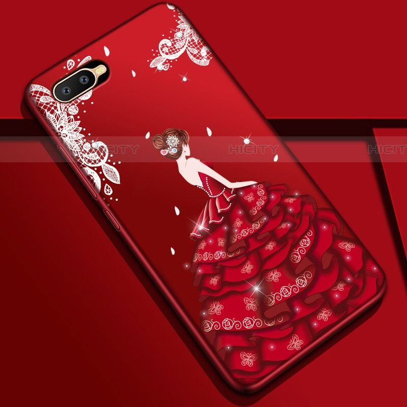 Custodia Silicone Gel Morbida Abito Ragazza Cover M04 per Oppo RX17 Neo