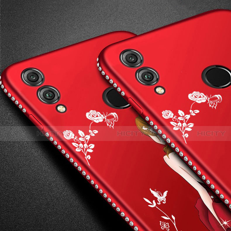 Custodia Silicone Gel Morbida Abito Ragazza Cover per Huawei Honor V10 Lite
