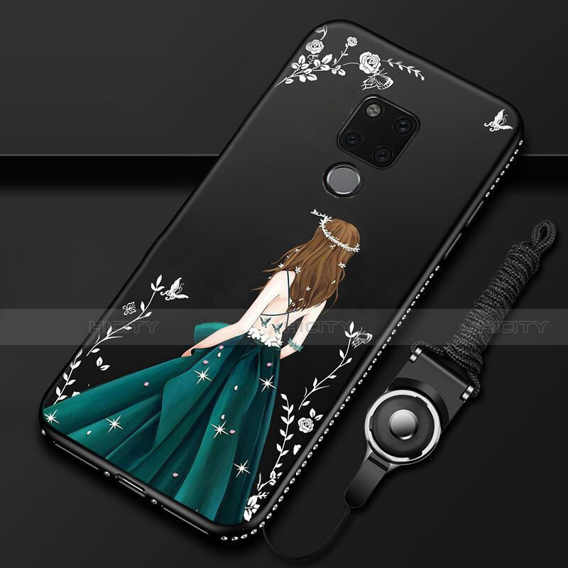 Custodia Silicone Gel Morbida Abito Ragazza Cover per Huawei Mate 20 X 5G