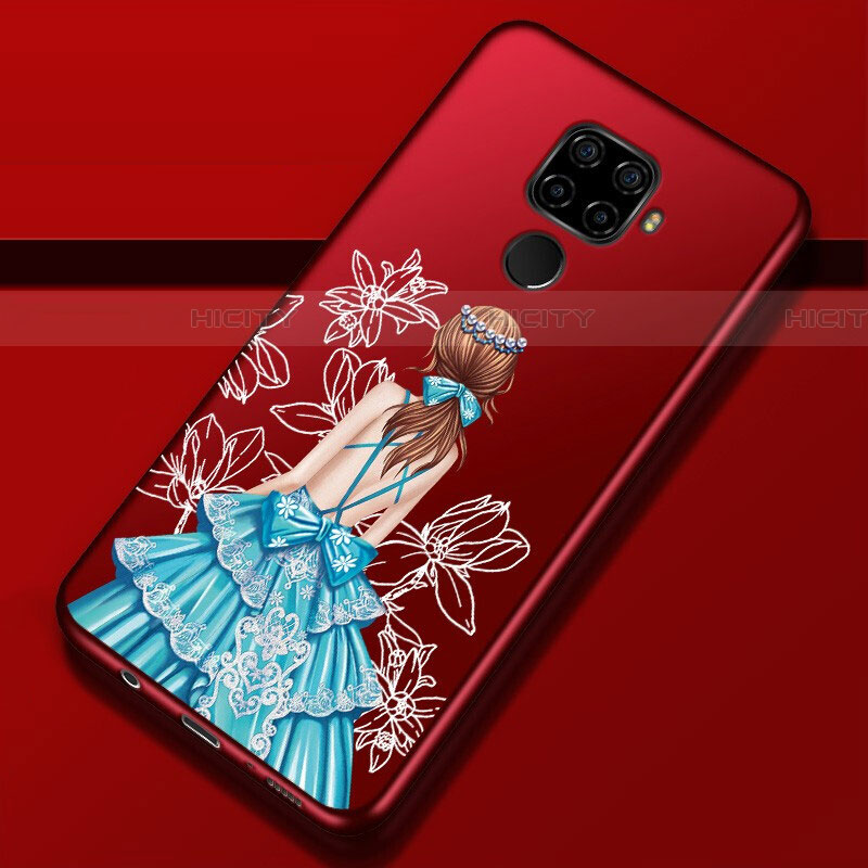 Custodia Silicone Gel Morbida Abito Ragazza Cover per Huawei Nova 5i Pro