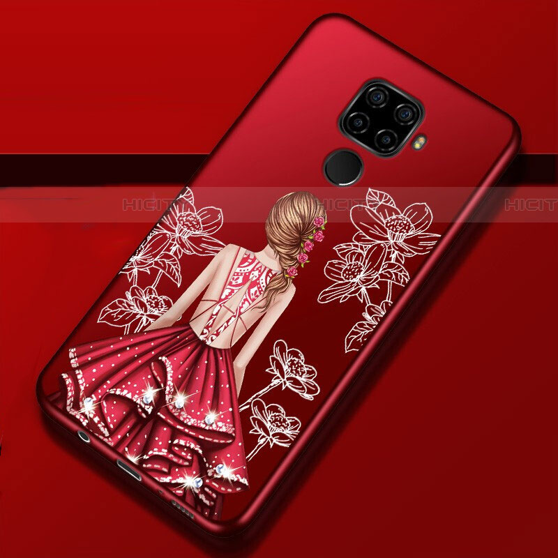 Custodia Silicone Gel Morbida Abito Ragazza Cover per Huawei Nova 5i Pro