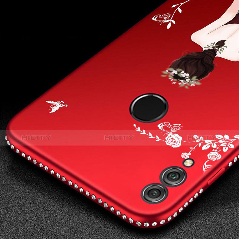 Custodia Silicone Gel Morbida Abito Ragazza Cover per Huawei P Smart (2019)