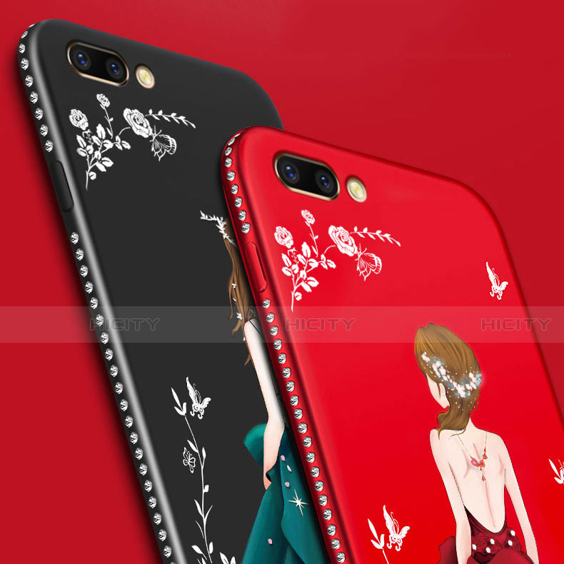 Custodia Silicone Gel Morbida Abito Ragazza Cover per Oppo A12e