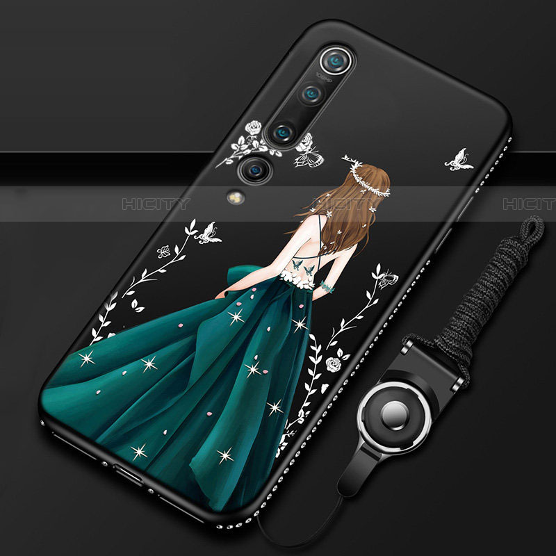 Custodia Silicone Gel Morbida Abito Ragazza Cover per Xiaomi Mi 10