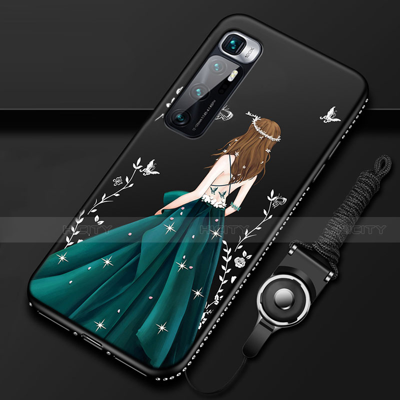 Custodia Silicone Gel Morbida Abito Ragazza Cover per Xiaomi Mi 10 Ultra
