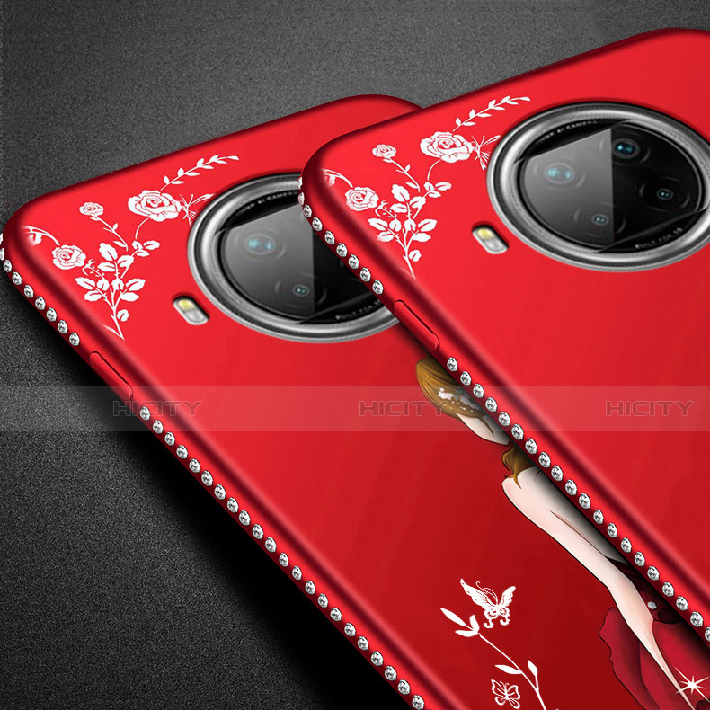 Custodia Silicone Gel Morbida Abito Ragazza Cover per Xiaomi Mi 10T Lite 5G