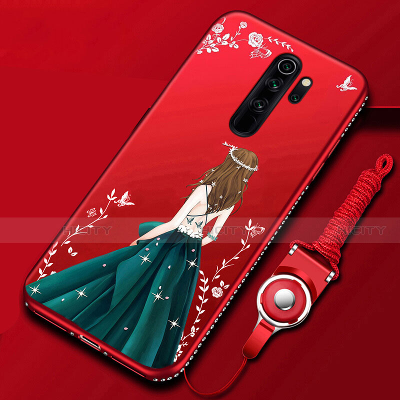 Custodia Silicone Gel Morbida Abito Ragazza Cover per Xiaomi Redmi Note 8 Pro