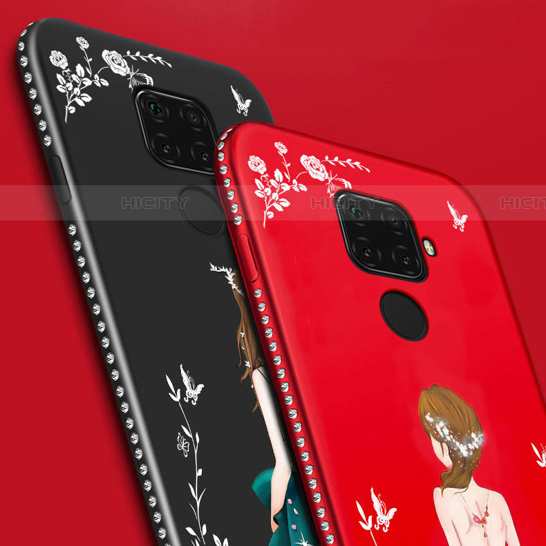 Custodia Silicone Gel Morbida Abito Ragazza Cover S02 per Huawei Nova 5i Pro