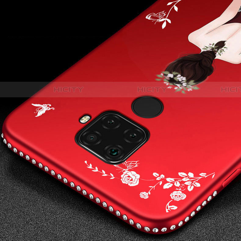 Custodia Silicone Gel Morbida Abito Ragazza Cover S02 per Huawei Nova 5z