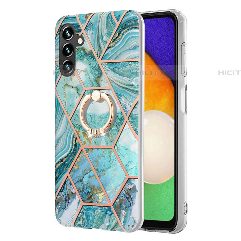 Custodia Silicone Gel Morbida Fantasia Modello Cover con Anello Supporto Y01B per Samsung Galaxy A04s