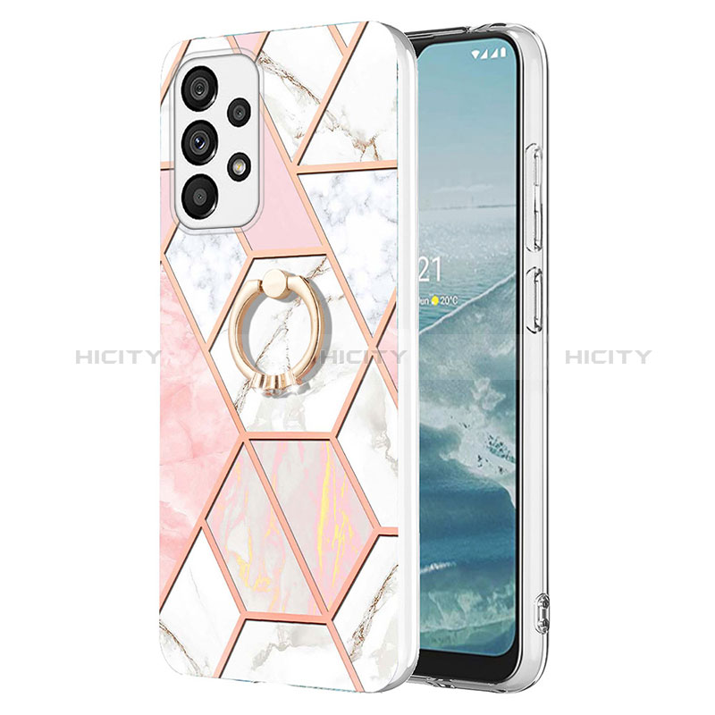 Custodia Silicone Gel Morbida Fantasia Modello Cover con Anello Supporto Y01B per Samsung Galaxy A23 5G