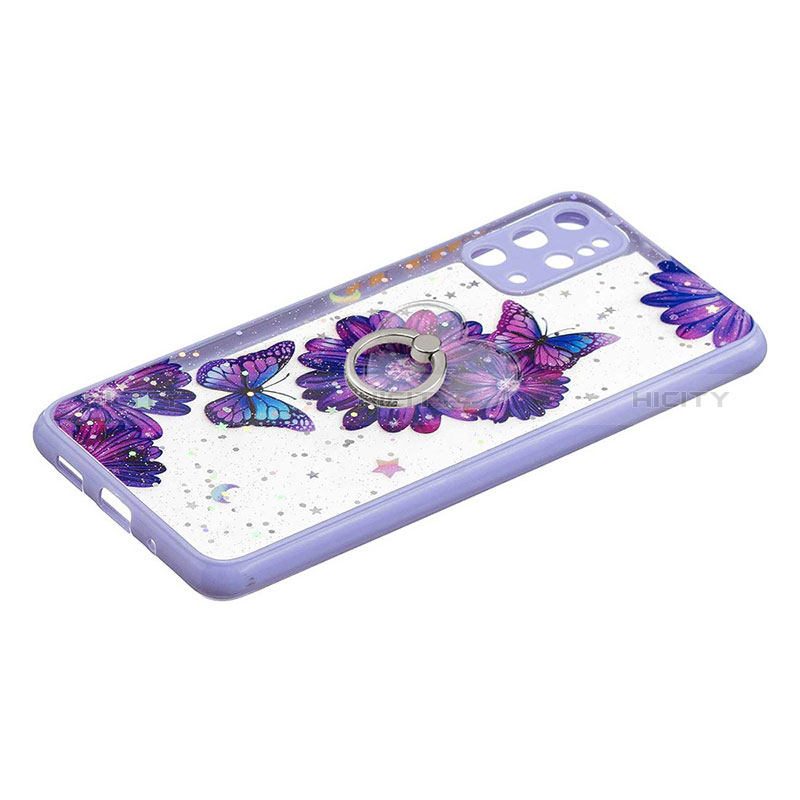 Custodia Silicone Gel Morbida Fantasia Modello Cover con Anello Supporto Y01X per Samsung Galaxy S20 Plus