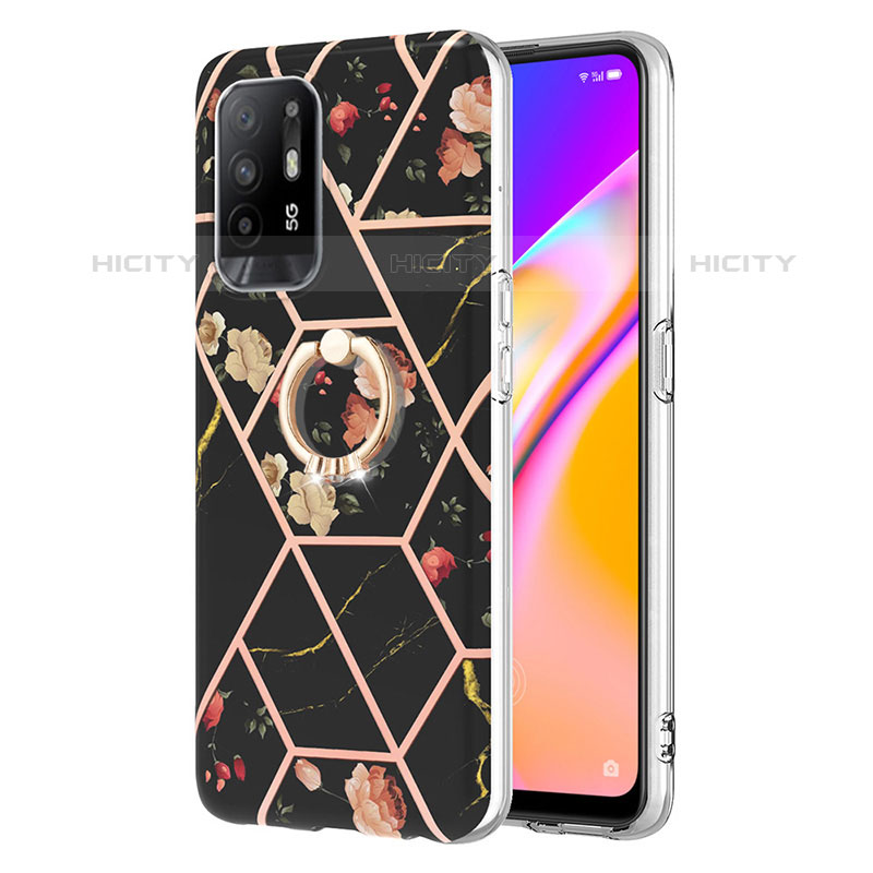 Custodia Silicone Gel Morbida Fantasia Modello Cover con Anello Supporto Y02B per Oppo A94 5G