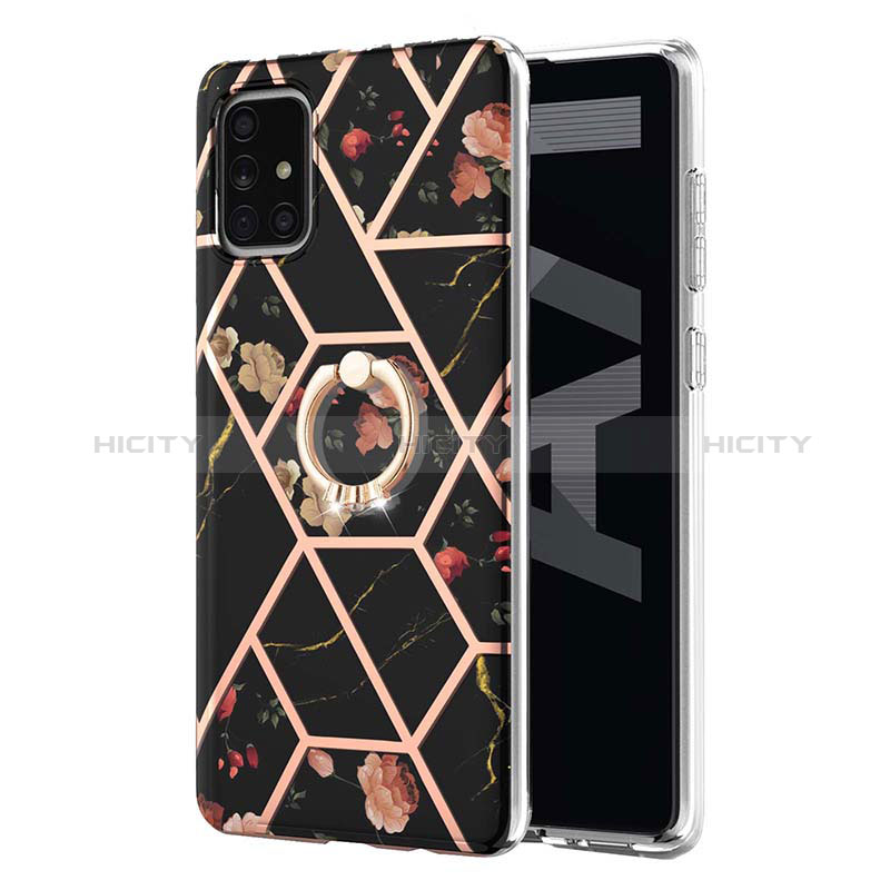 Custodia Silicone Gel Morbida Fantasia Modello Cover con Anello Supporto Y02B per Samsung Galaxy A71 4G A715