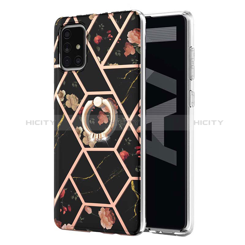 Custodia Silicone Gel Morbida Fantasia Modello Cover con Anello Supporto Y02B per Samsung Galaxy A71 5G