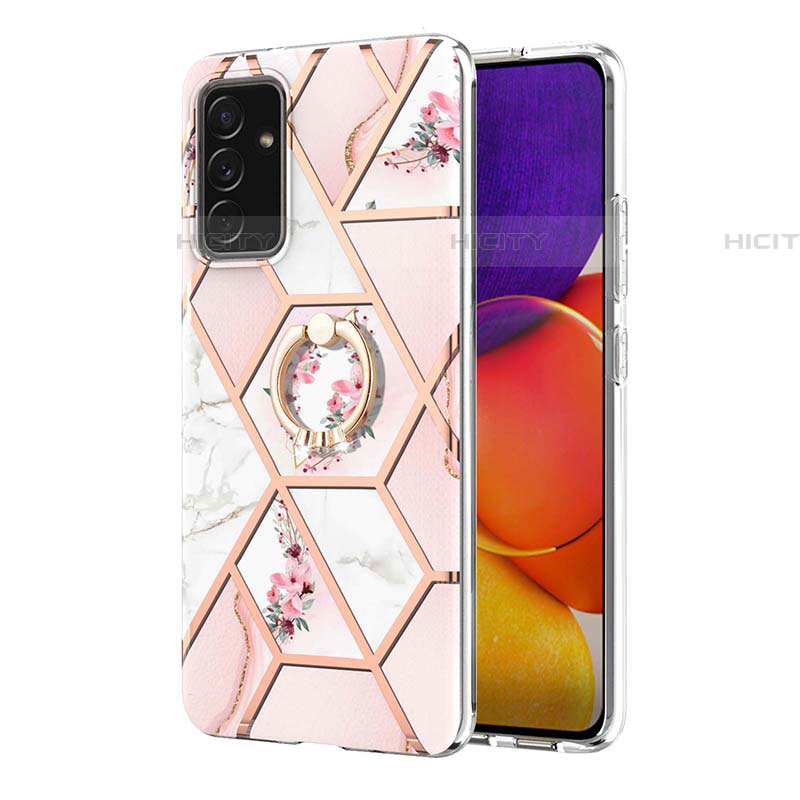 Custodia Silicone Gel Morbida Fantasia Modello Cover con Anello Supporto Y02B per Samsung Galaxy A82 5G