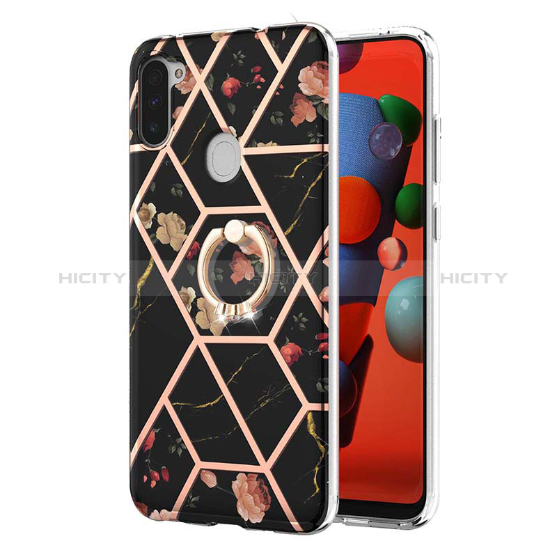 Custodia Silicone Gel Morbida Fantasia Modello Cover con Anello Supporto Y02B per Samsung Galaxy M11
