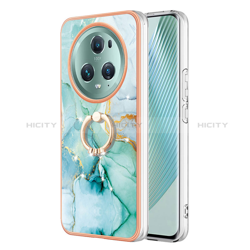 Custodia Silicone Gel Morbida Fantasia Modello Cover con Anello Supporto Y05B per Huawei Honor Magic5 Pro 5G
