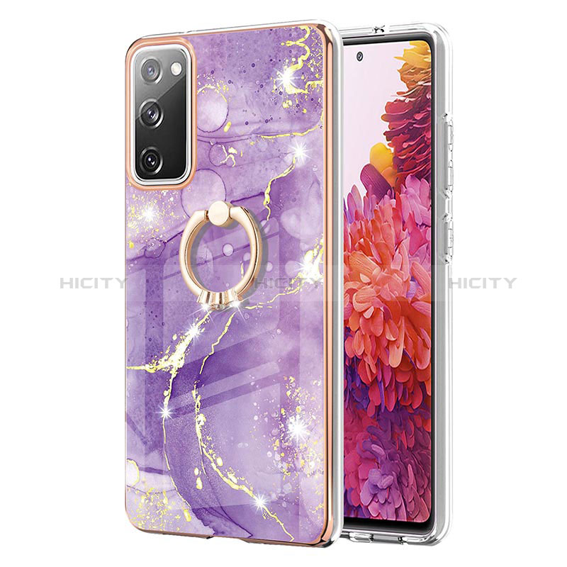 Custodia Silicone Gel Morbida Fantasia Modello Cover con Anello Supporto Y05B per Samsung Galaxy S20 Lite 5G