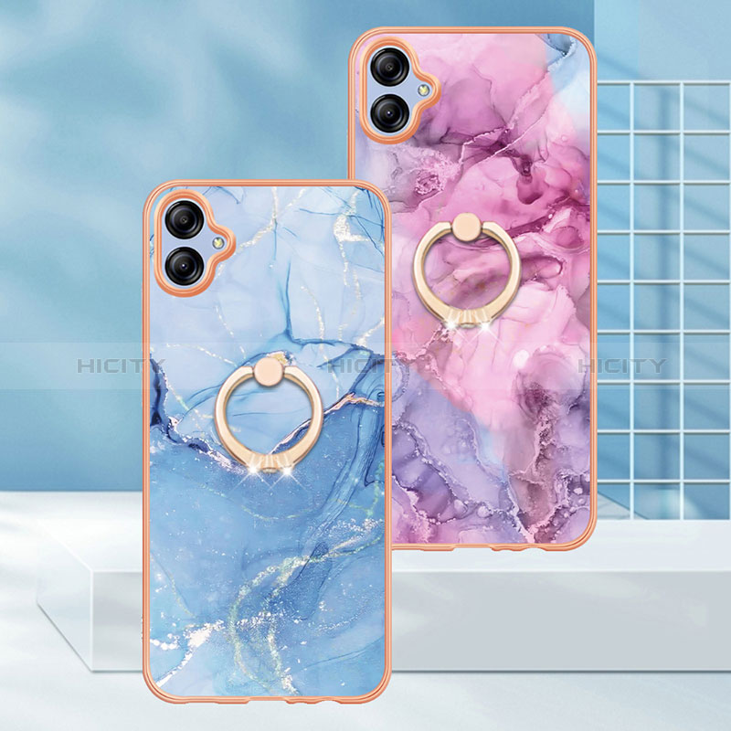 Custodia Silicone Gel Morbida Fantasia Modello Cover con Anello Supporto YB1 per Samsung Galaxy M04