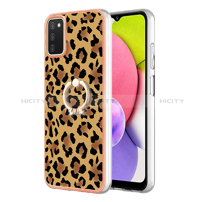 Custodia Silicone Gel Morbida Fantasia Modello Cover con Anello Supporto YB2 per Samsung Galaxy A02s