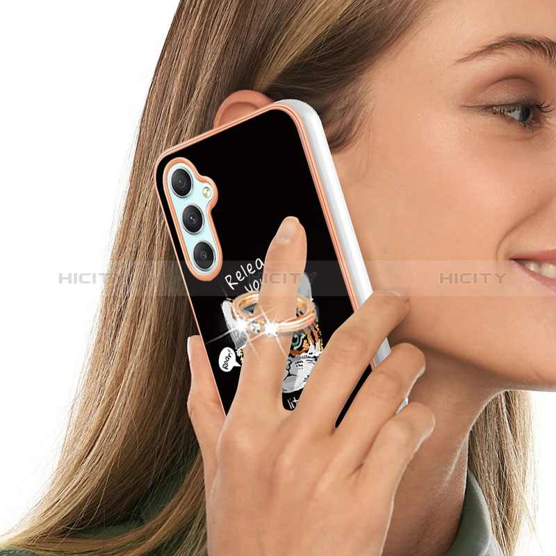 Custodia Silicone Gel Morbida Fantasia Modello Cover con Anello Supporto YB2 per Samsung Galaxy A25 5G
