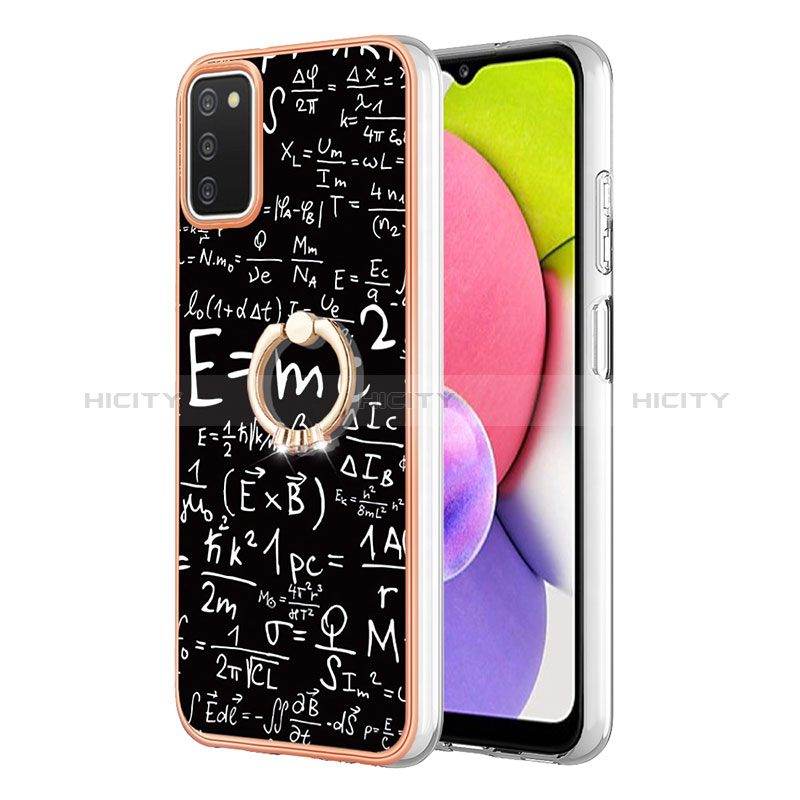 Custodia Silicone Gel Morbida Fantasia Modello Cover con Anello Supporto YB2 per Samsung Galaxy M02s