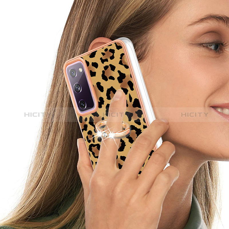 Custodia Silicone Gel Morbida Fantasia Modello Cover con Anello Supporto YB2 per Samsung Galaxy S20 FE 4G