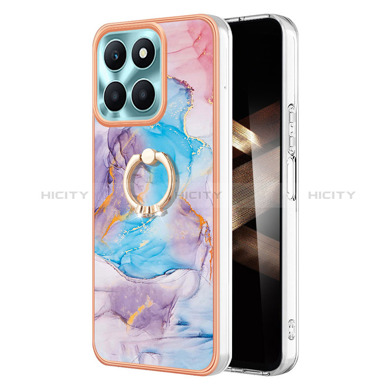 Custodia Silicone Gel Morbida Fantasia Modello Cover con Anello Supporto YB3 per Huawei Honor X8b