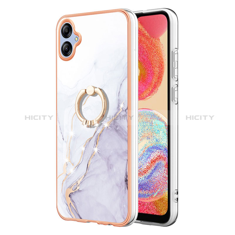 Custodia Silicone Gel Morbida Fantasia Modello Cover con Anello Supporto YB5 per Samsung Galaxy M04