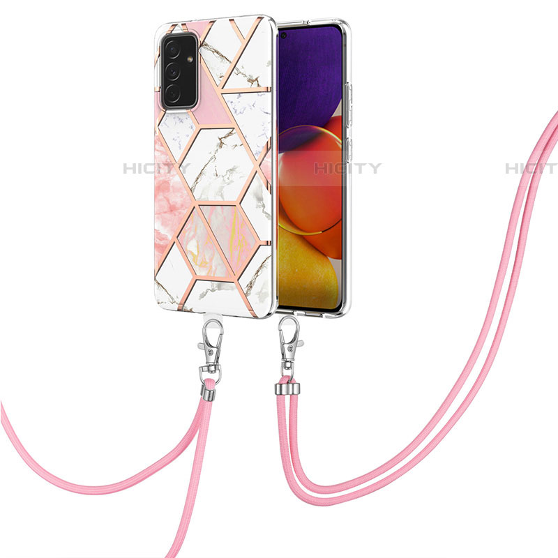 Custodia Silicone Gel Morbida Fantasia Modello Cover con Cinghia Cordino Mano Y01B per Samsung Galaxy A05s