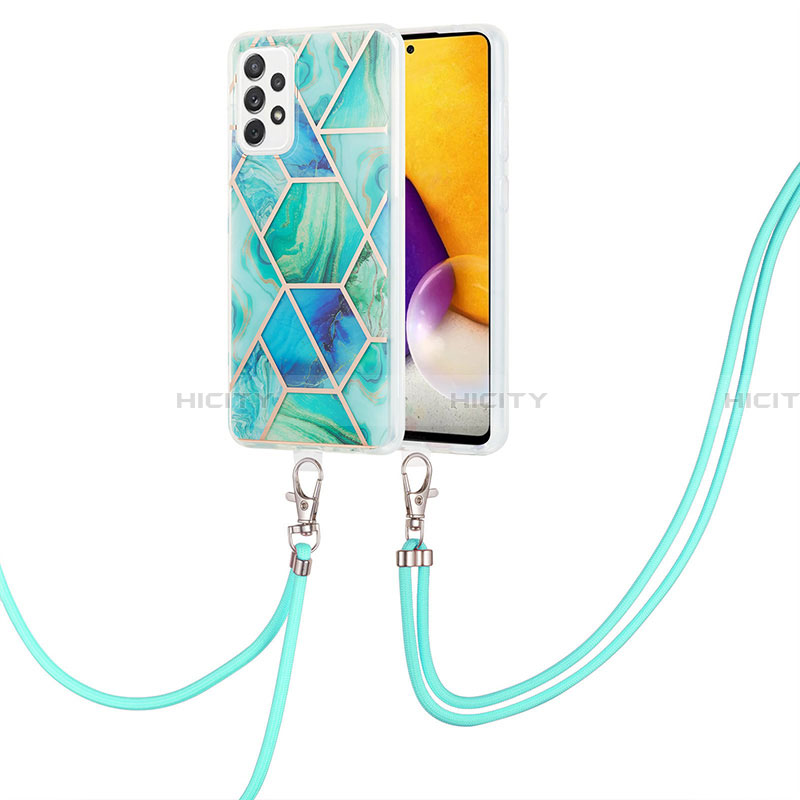Custodia Silicone Gel Morbida Fantasia Modello Cover con Cinghia Cordino Mano Y01B per Samsung Galaxy A13 4G