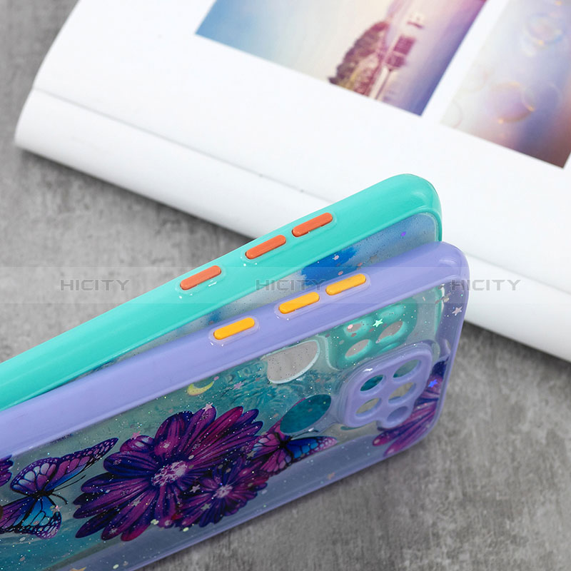 Custodia Silicone Gel Morbida Fantasia Modello Cover con Cinghia Cordino Mano Y01X per Xiaomi Redmi Note 9