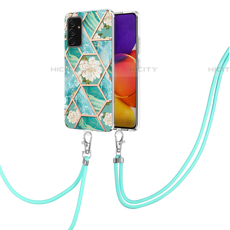 Custodia Silicone Gel Morbida Fantasia Modello Cover con Cinghia Cordino Mano Y02B per Samsung Galaxy A05s